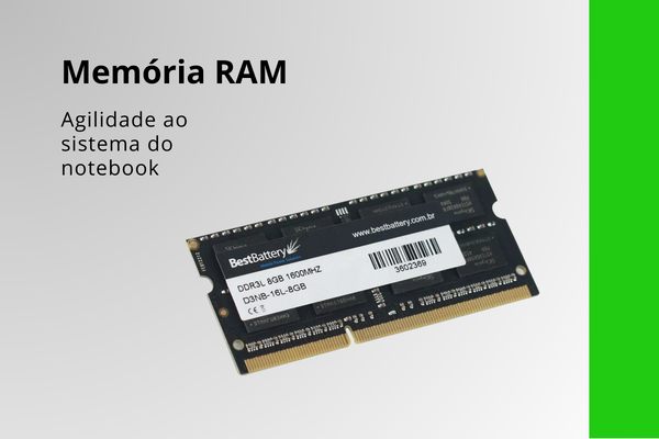 notebooks com as melhores placas de vídeo Memória RAM