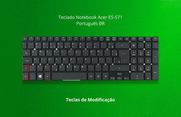 teclas de modificação teclado notebook