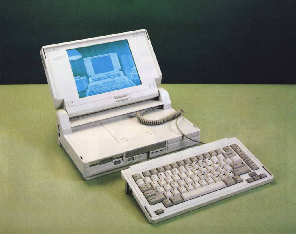 evolução do notebook Compaq SLT/286 de 1988