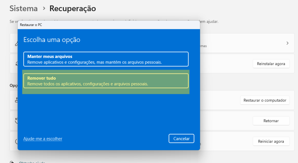 como formatar o windows 11