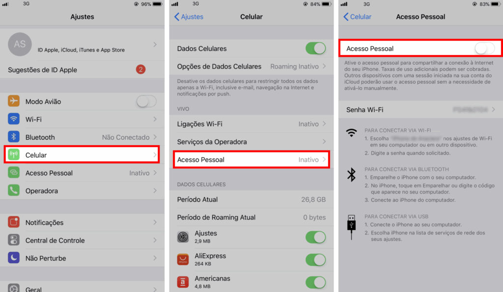 como rotear internet celular notebook